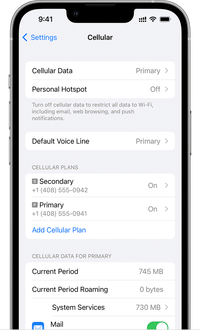 eSim roaming iphone