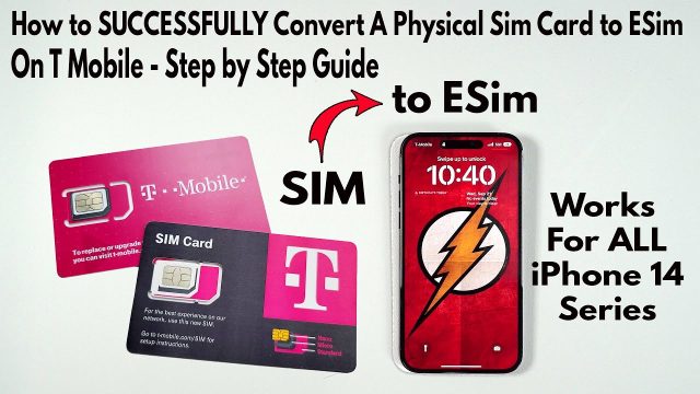 How to Activate Esim On iPhone 14 Tmobile